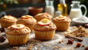 Muffin alle mele senza zuccheri aggiunti