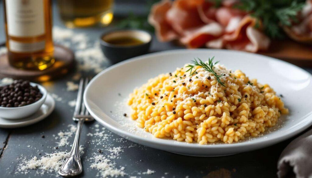 Il famoso risotto alle 3 P: un primo piatto raffinato da realizzare in meno di 30 minuti