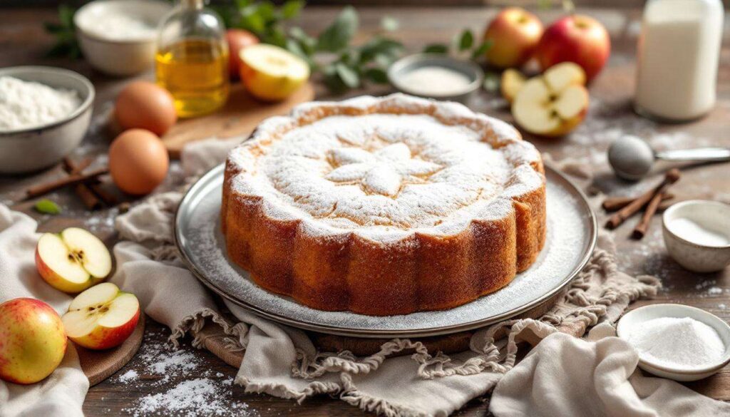 TORTA SOFFICE ALLE MELE: dolce ricetta facile con yogurt