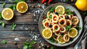 Ho cucinato questa insalata di calamari al limone e non ne è rimasto un pezzetto