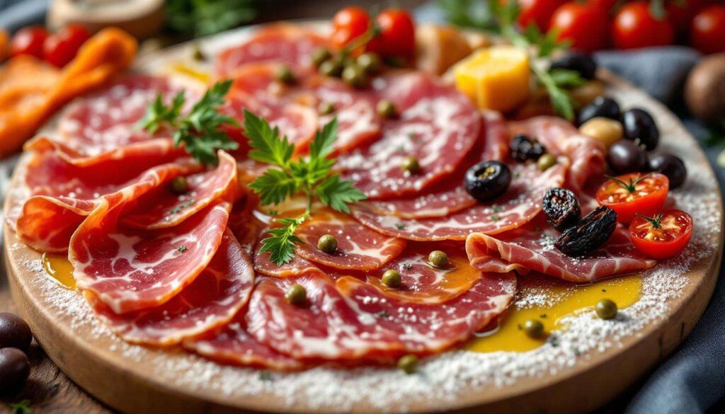 Antipasto unico: abbinamento originale di salumi e frittelle salate che delizierà gli ospiti